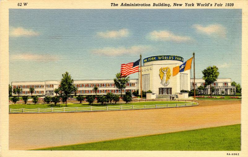 NY - 1939 New York World's Fair. Administration Building