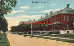 NE, Fort Crook, Nebraska, Barracks, 1912 PM, Burlington Pub No A-8109