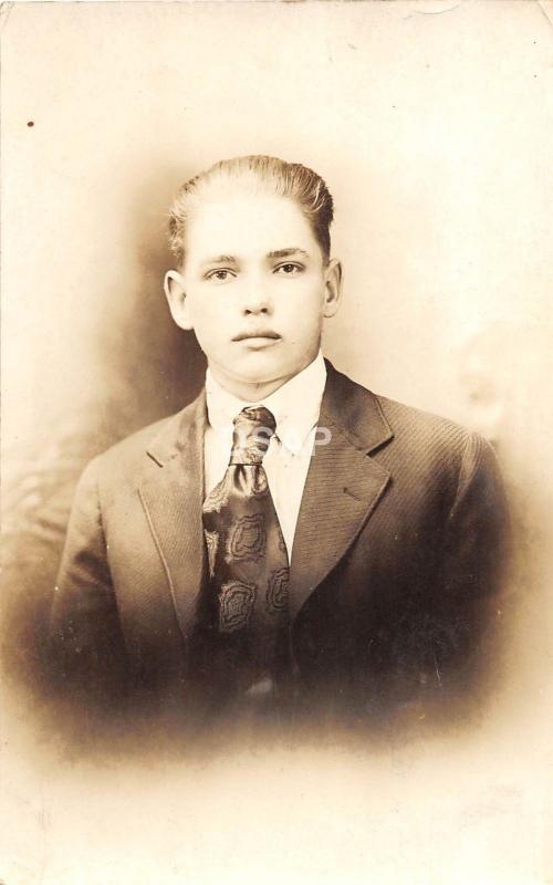 B94/ Wheeling West Virginia WV Real Photo RPPC Postcard c1920 Boy in Suit