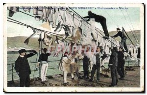 Old Postcard Ea Life of Marin Spreading linen Novelties Melun