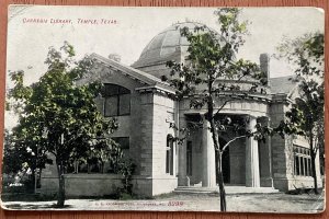 Carnegie Library Temple Texas 1909 PM 10/4/1909 LB