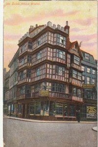 BRISTOL, OLD DUTCH HOUSE, HIGH STREET - Vintage POSTCARD (Bombed In WW2)