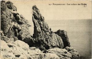 CPA PORQUEROLLES Les rochers des Médes (411083)