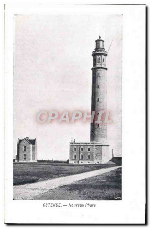 Old Postcard Ostend New Lighthouse