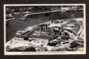 S BREWER MAINE ME Pulp Paper Mill Factory Postcard PC