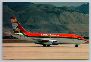 Casino Express N456TM Boeing 737-2H4 c/n 20336/239 Airline Aircraft Postcard