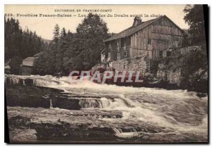 Old Postcard Tour in Franche Comte Frontiere Franco Suisse the Rapides du Dou...