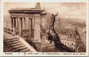 Hungary Budapest St Gerhardus Statue Vintage Postcard C099