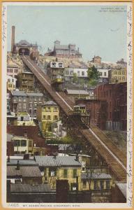 Cincinnati, Ohio-Mt. Adams Incline Trolley Lift - 1909