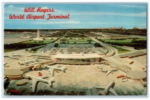 Oklahoma City Oklahoma Postcard Will Rogers World Airport Terminal c1970 Vintage
