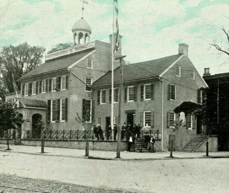 Vtg Postcard 1920s New Castle DE Delaware - The Old Court House - Unused