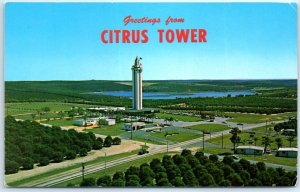 Postcard - Greetings from Citrus Tower - Clermont, Florida