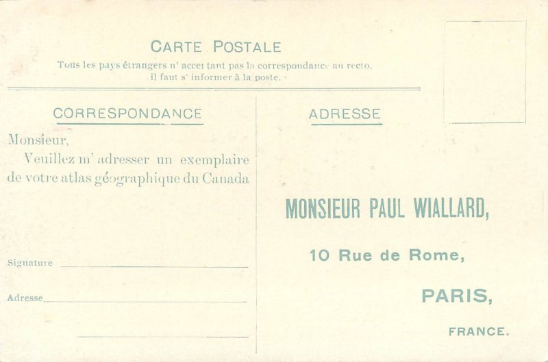 Canada fruits harvest old postcard