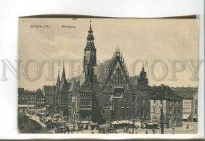 485500 POLAND Wroclaw Breslau1911 town hall Vintage postcard