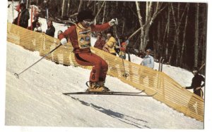 Skiing Postcard Wayne Wong Hotdogging Freestyle Championships Waterville NH