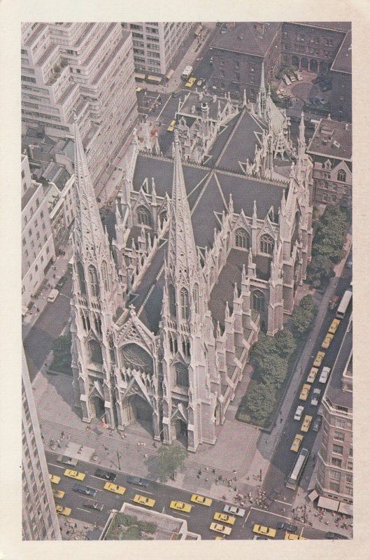 ST PATRICK'S CATHEDRAL, New York, USA - Vintage POSTCARD