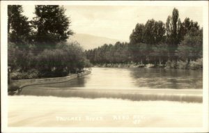 Reno NV Truckee River Unused Real Photo Postcard