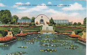 Wisconsin Milwaukee Sunken Garden and Conservatory In Mitchell Park