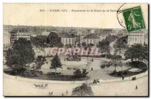 Paris Old Postcard Panorama of the Place de la Nation