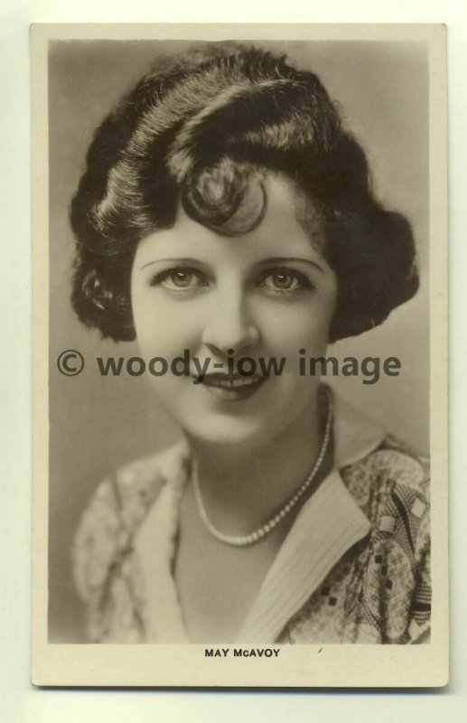 b0065 - Silent Film Actress - May McAvoy - Picturegoer Postcard 144a