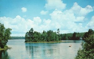 Milwaukee Wisconsin WI, Natural Beauty Spot, Typical Woodland Waterway, Postcard