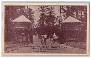 c1950's Entrance to Old Fort Raleigh Roanoke Island North Carolina NC Postcard 