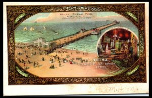 1900s Heinz Ocean Pier Atlantic City NJ Advertising Postcard
