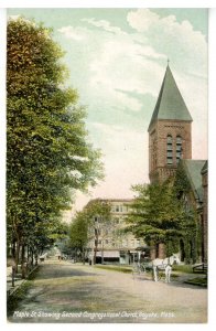 MA - Holyoke. Maple Street & Second Congregational Church