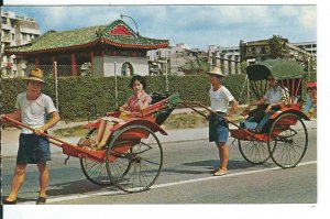 CE-237 China, Hong Kong, Rickshaws Pleasure Rides Chrome Postcard