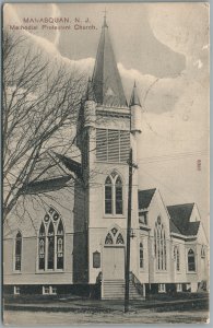 MANASQUAN NJ METHODIST CHURCH ANTIQUE POSTCARD