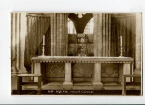 289421 UK NORWICH cathedral High Altar Vintage photo postcard