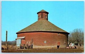 Postcard - One of several round barns in Indiana