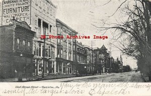 PA, Hazelton, Pennsylvania, West Broad Street, Business Section, 1906 PM