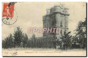 Old Postcard Le Donjon Vincennes Avenue Polygon