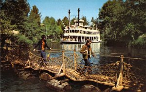 Disneyland, 01110442, The Rivers of America, Frontierland,  Old Postcard