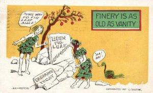 Vintage Postcard 1908 Energy Is As Old As Vanity Bargain Today Comic Card