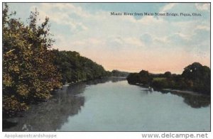 Ohio Piqua Miami River From Main Street Bridge