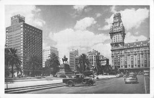 BR94808 montevideo plaza independencia car voiture uruguay Independence Square