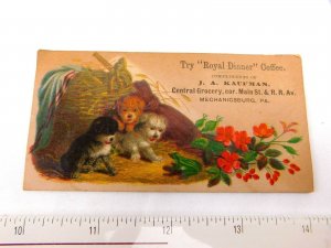 1870's-80's Try Royal Dinner Coffee, J.A. Kaufman, Mechanicsburg, PA Card  F29