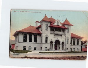 Postcard Public Library, Santa Ana, California