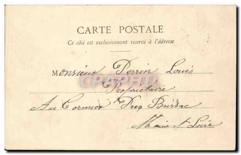 Old Postcard Angers The central district