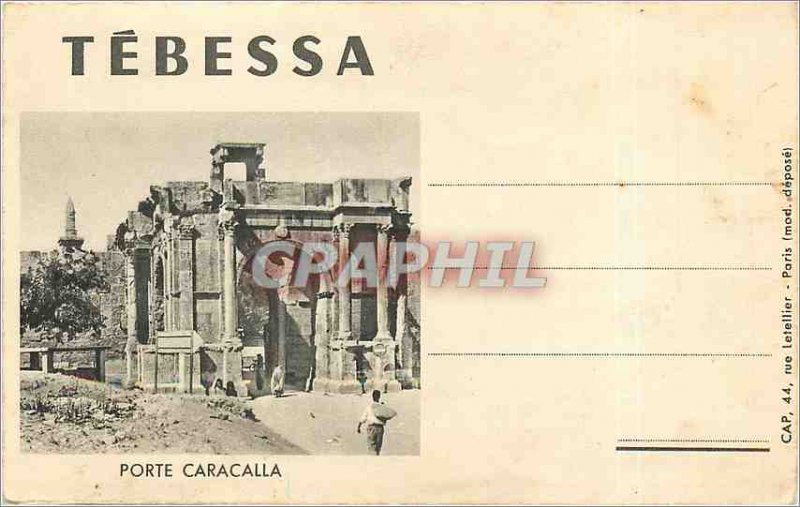 Old Postcard TEBESSA DOOR CARACAILA