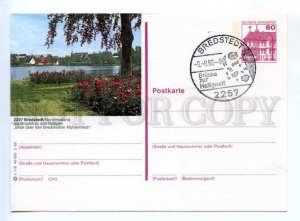 420231 GERMANY 1988 year Bredstedt postal postcard