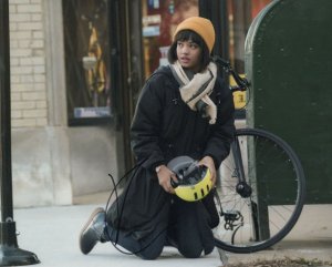 Kiersey Clemons in Easy TV Series Bicycle Hand Signed 10x8 Photo