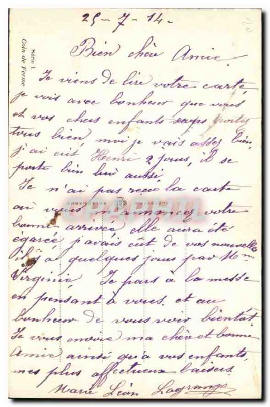 Postcard Old Corner Farm