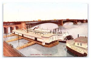 Postcard Eads Bridge St. Louis MO. Missouri