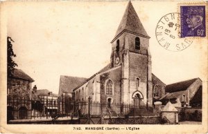 CPA Mansigné - L'Eglise (112350)