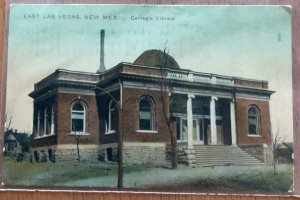 Carnegie Library East Las Vegas NM PM 11/11/190? C1908-1910 Territorial LB