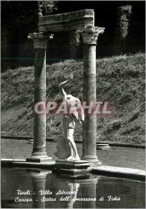 Modern Postcard Tivoli Villa Adriana Canopo Statue Amazzone dell di Fidia Can...