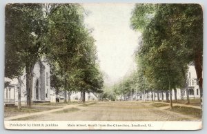 Bradford Vermont~Main Street South~Homes Down From the Churches~1914 Swallow PC 